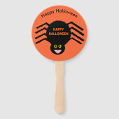 Halloween Black Spider Custom Hand Fan Fächer (Vorderseite)