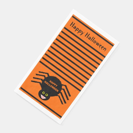 Halloween Black Spider Custom Serviette (Ecke)