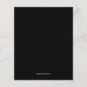 Halloween Black Spider Einladung Flyer (Hinten)