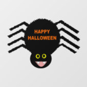 Halloween Black Spider Fensteraufkleber (Blatt)