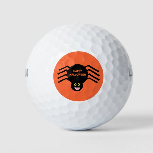 Halloween Black Spider Golf Ball (Vorderseite)