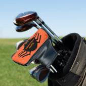 Halloween Black Spider Golf Putter Cover Golf Headcover (In Situ)