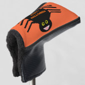 Halloween Black Spider Golf Putter Cover Headcover (3/4 Vorderseite)