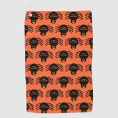 Halloween Black Spider Golf Towel Golfhandtuch (Vorderseite)
