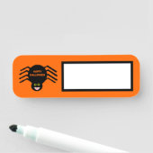 Halloween Black Spider Namensschild (Beispiel)