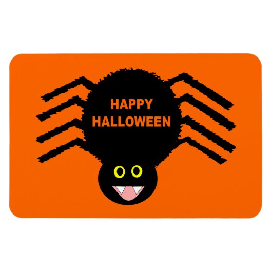 Halloween Black Spider Premium Magnet (Horizontal)
