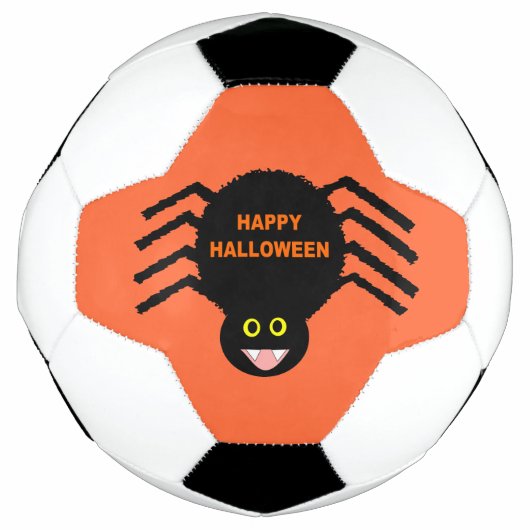 Halloween Black Spider Soccer Ball (Vorderseite)