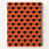 Halloween Black Spider Spiral Notebook Notizblock (Rückseite)
