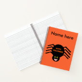 Halloween Black Spider Spiral Notebook Notizblock (Innenseite)