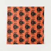 Halloween Black Spider Tapestry Wandteppich (Vorderseite)