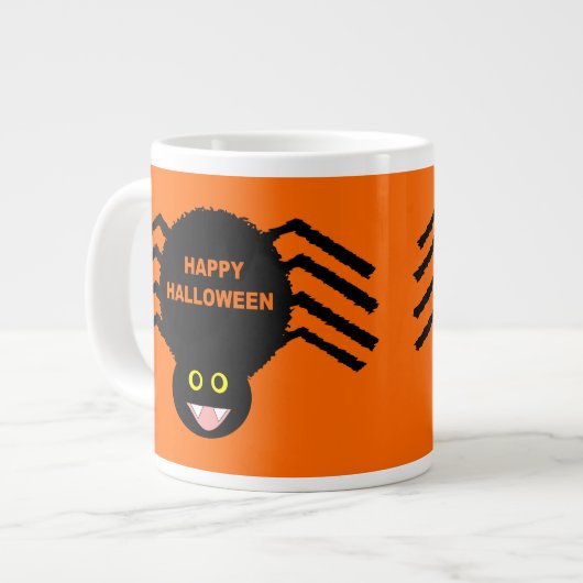 Halloween Black Spider Tasse (Vorderseite Links)