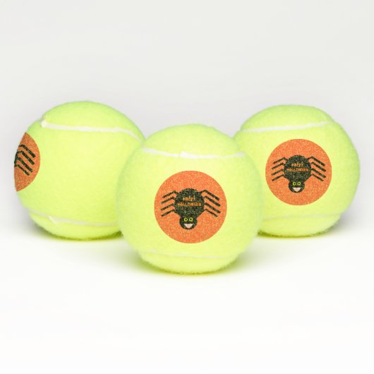 Halloween Black Spider Tennis Balls Tennisbälle (Multi)