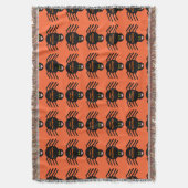 Halloween Black Spider Throw Blanket Decke (Vorderseite Vertikal)