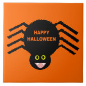 Halloween Black Spider TileHa Fliese (Vorderseite)