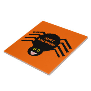 Halloween Black Spider TileHa Fliese