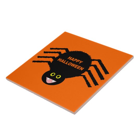 Halloween Black Spider TileHa Fliese (Seite)