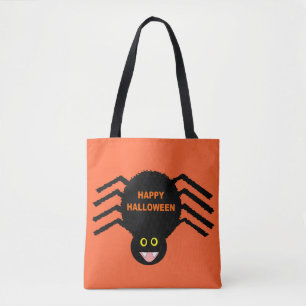 Halloween Black Spider Tote Bag Tasche