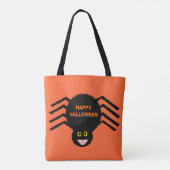 Halloween Black Spider Tote Bag Tasche (Rückseite)