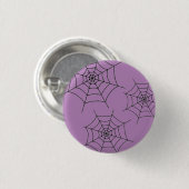 Halloween Black Spiderweb - Rundes Button-up Abzei Button (Vorne & Hinten)