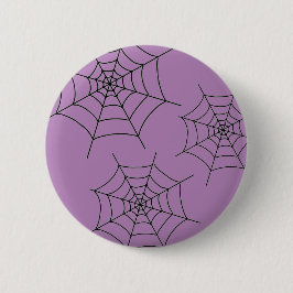 Halloween Black Spiderweb - Rundes Button-up Abzei Button