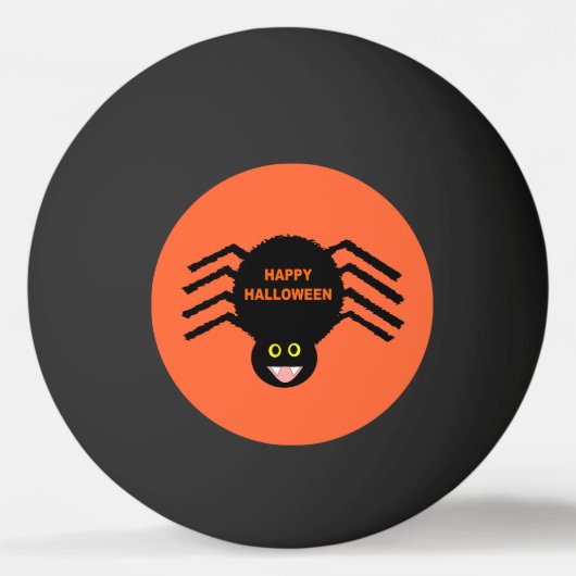 Halloween Black Spiding Ping Pong Ball Tischtennisball (Vorderseite)