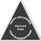 Halloween Black Triangle Vinyl Sticker (Vorderseite)
