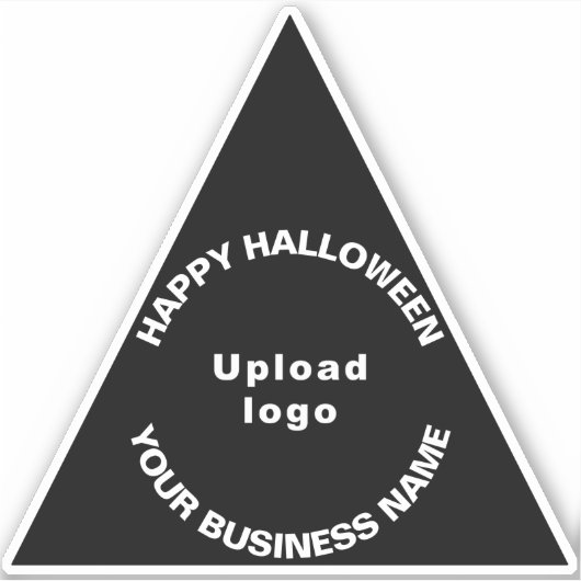 Halloween Black Triangle Vinyl Sticker (Vorderseite)