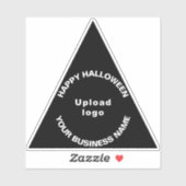 Halloween Black Triangle Vinyl Sticker (Blatt)
