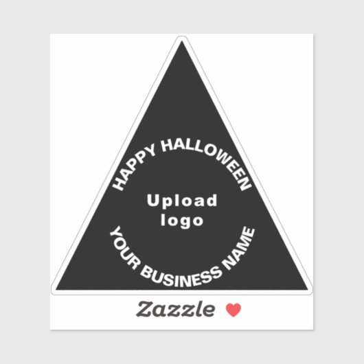 Halloween Black Triangle Vinyl Sticker (Blatt)