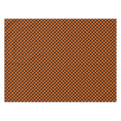 Halloween Black und Orange Checkered Tischdecke (Vorderseite (Horizontal))