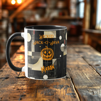 Halloween - Black Wicked Jack-o' Java Pumpkin Tasse