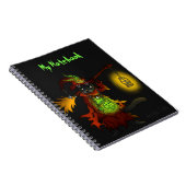 Halloween Black Witch Cat Notizblock (Rechte Seite)