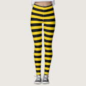 Halloween Black & Yellow Costume Leggings (Vorderseite)