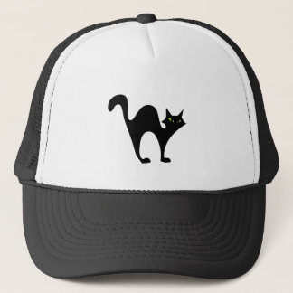 Halloween blackcat truckerkappe