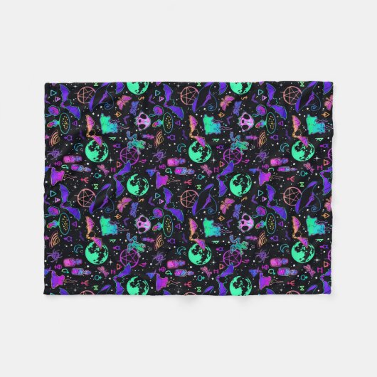 Halloween Blanket Fleecedecke (Vorderseite (Horizontal))