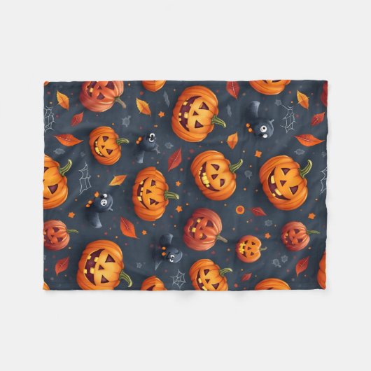 Halloween-Blanket Fleecedecke (Vorderseite (Horizontal))