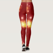 Halloween-Blätter Herbst Leggings (Rückseite)