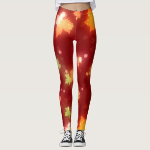 Halloween-Blätter Herbst Leggings
