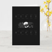 Halloween Bleibe Spooky Bat Halloween-Geschenke Karte (Gelbe Blume)