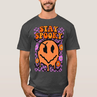 Halloween Bleibe Spooky Melting Face Premium T-Shirt
