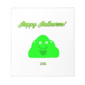 Halloween Blob Notepad (14 cm x 15,2 cm) Notizblock (Vorderseite)