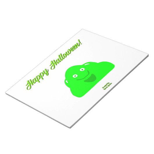 Halloween Blob Notepad (27,9 cm x 21,6 cm) Notizblock (angewinkelt)