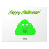 Halloween Blob Notepad (27,9 cm x 21,6 cm) Notizblock (Vorderseite)