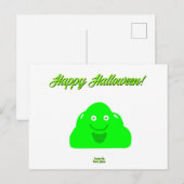 Halloween Blob Postcard Postkarte (Vorne/Hinten)