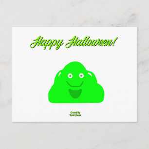 Halloween Blob Postcard Postkarte
