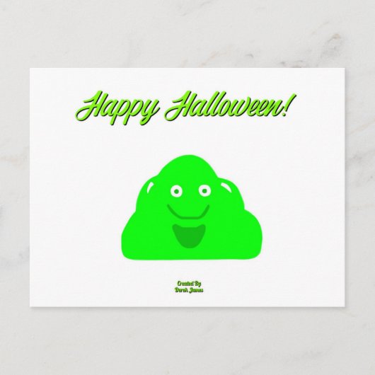 Halloween Blob Postcard Postkarte (Vorderseite)