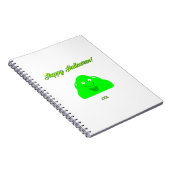 Halloween Blob Spiral Foto Notebook Notizblock (Rechte Seite)