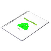 Halloween Blob Spiral Foto Notebook Notizblock (Linke Seite)