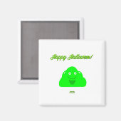 Halloween Block 2 Inch Square Magnet (Vorderseite/Rückseite)