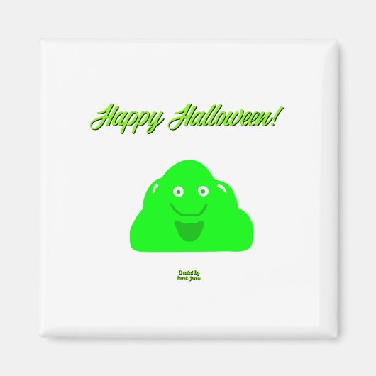 Halloween Block 2 Inch Square Magnet (Vorne)